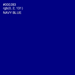 #000283 - Navy Blue Color Image